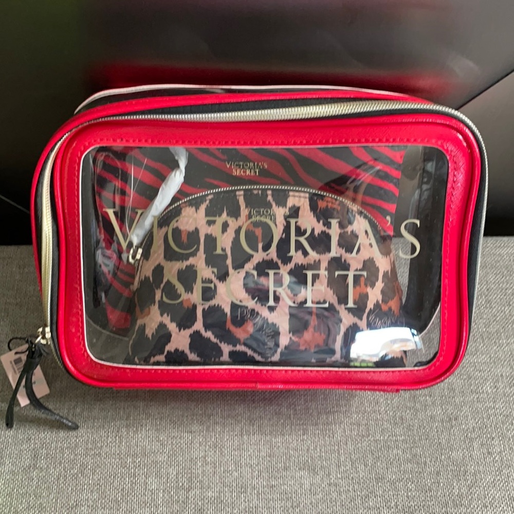 Victoria’s Secret leopard‎ exotic makeup pouches